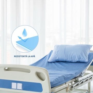 Husa pat Rezistenta impermeabila XL Albastra 150x240 cm