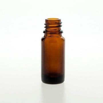 Sticlă brună 10 ml cu dop și picurător