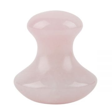 Accesoriu pentru masaj terapeutic Ciuperca GuaSha Quartz Roz