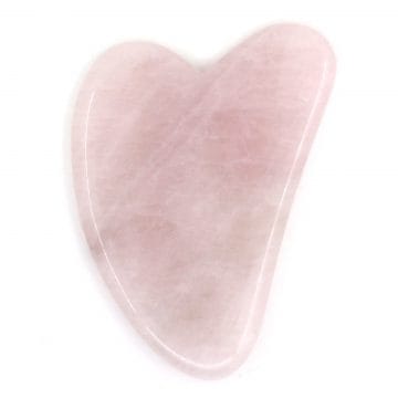 Accesoriu pentru masaj terapeutic GuaSha Quartz Roz + Husa