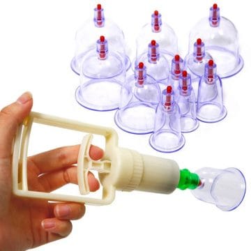 Set 12 ventuze, cu vacuum, pentru masaj