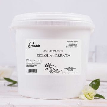 Sare de baie minerală cu Ceai Verde - 6 kg - Kanu Nature