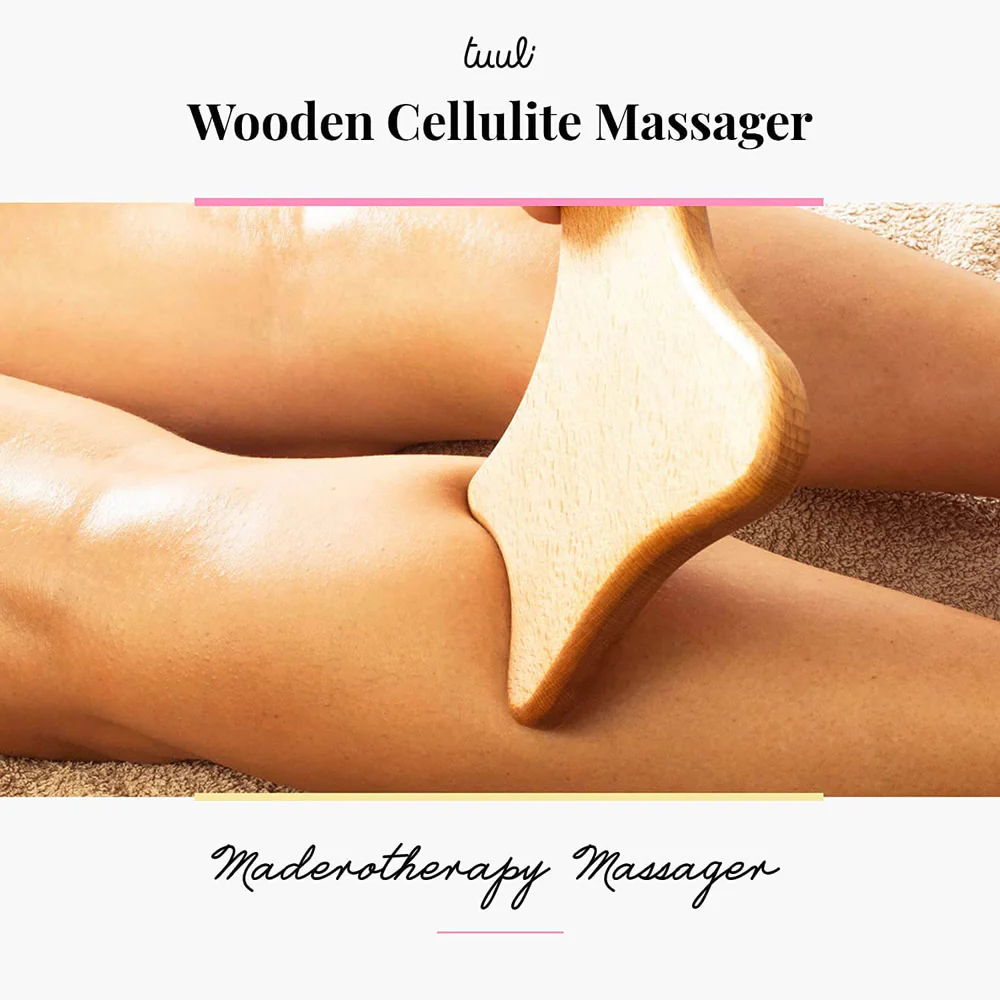 Paleta de masaj din lemn Gua Sha realizată manual - Instrument natural pentru maderoterapie 2 6 5