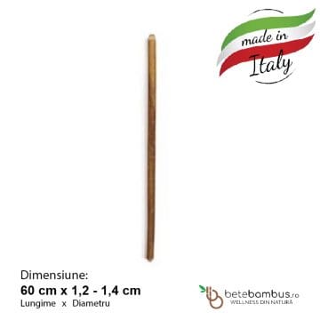 Bat din bambus pentru masaj 60 cm (1,2-1,4 cm grosime) SUBTIRE, natur (Italia)
