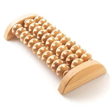 Rolă de masaj din lemn, pentru picioare - Masaj relaxant pentru picioare