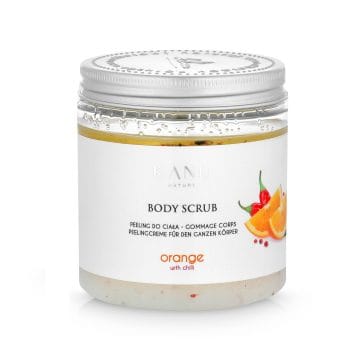 Exfoliant corporal (sare) cu Portocale si Chilli (paprika) - 350 g - Kanu