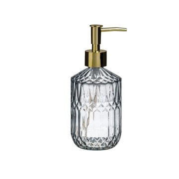 Dozator Ulei Masaj Sticla DIAMOND GRI - 400 ml