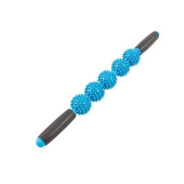 Rola de Masaj - Recuperare, Albastra cu Manere - 5 bile - 53 cm