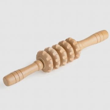 Rolă de masaj din lemn realizată manual pentru maderoterapie 30 cm - 5 Role