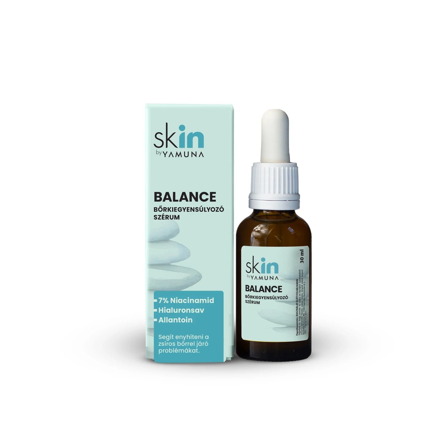 skIN - Ser Echilibrant - Niacinamida, Alantoina, Acid Hyaluronic - 30 ml - Yamuna 1 skIN - Ser Echilibrant - Niacinamida, Alantoina, Acid Hyaluronic - 30 ml - Yamuna